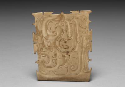 图片[2]-Jade insert with dragon-phoenix pattern, Western Zhou dynasty (1046-771 BCE)-China Archive
